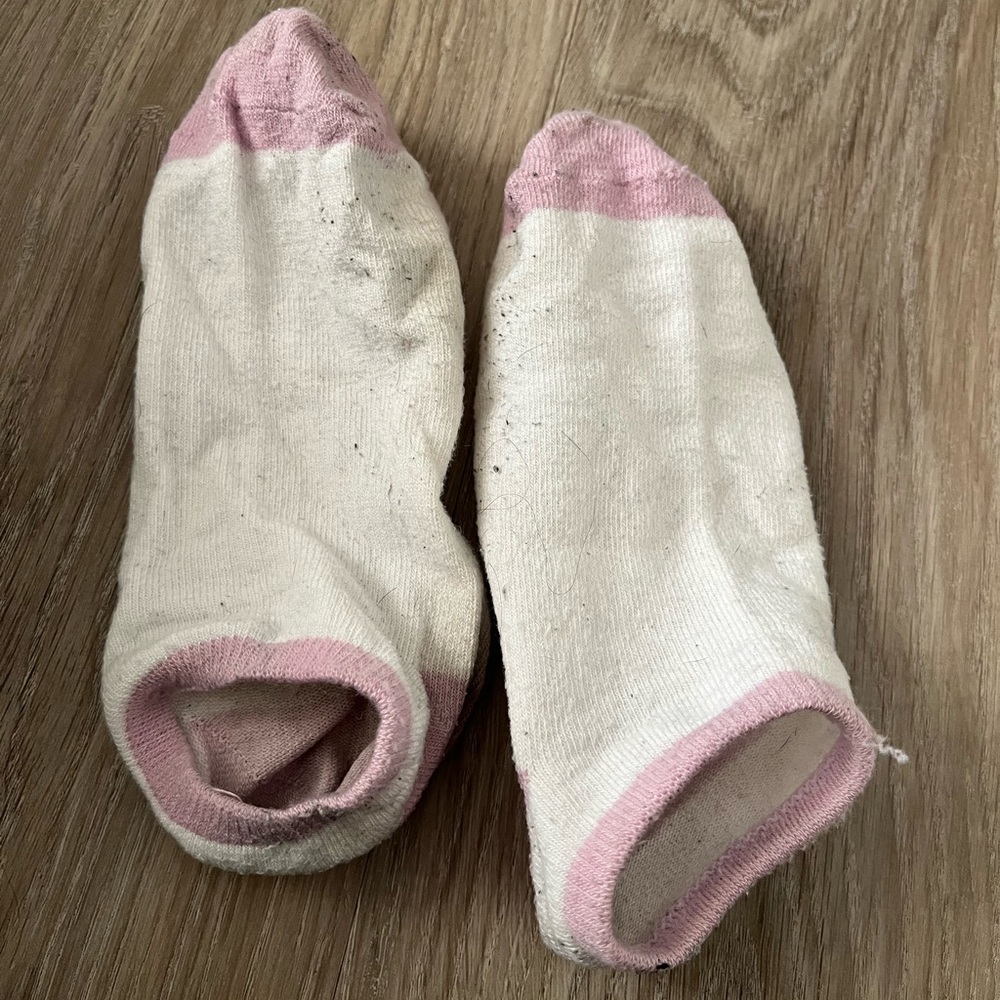 Purple and White Ankle Socks